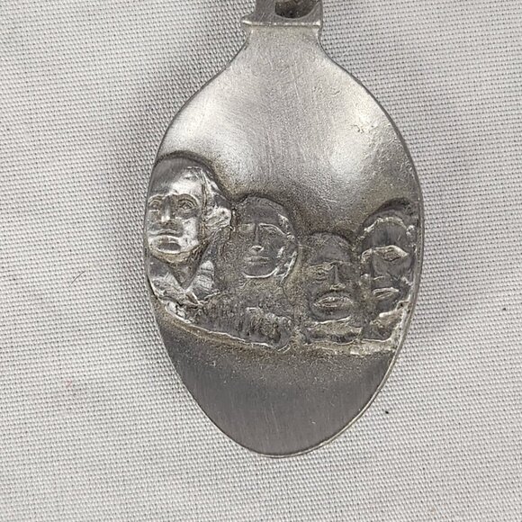 Mt Rushmore Souvenir Pewter Spoon South Dakota Presidents Travel United States - Picture 3 of 6